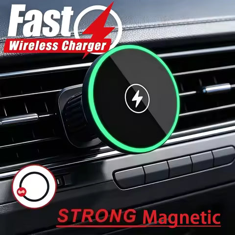 15W Magnetic Wireless Car Charger Air Vent Phone Holder