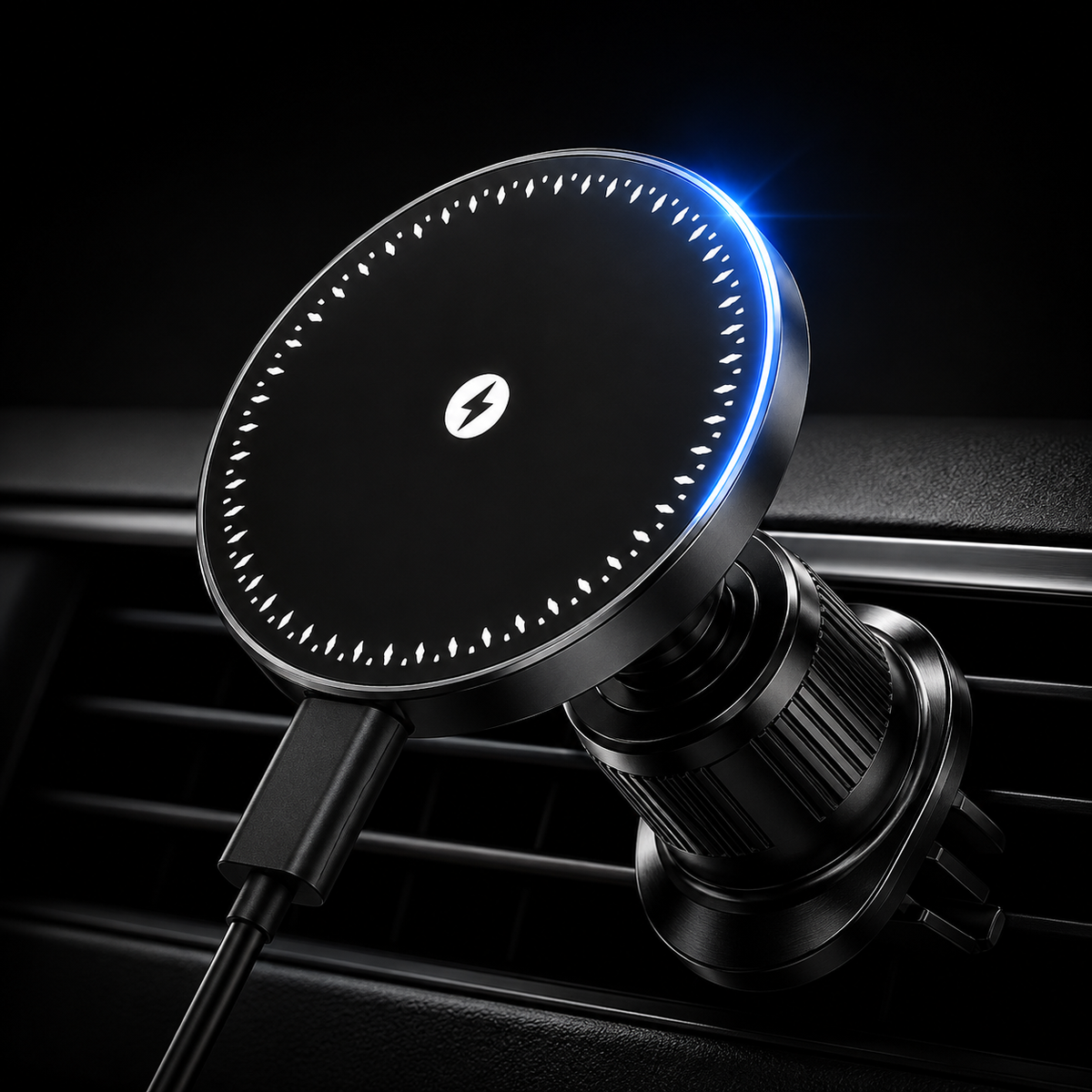 15W Magnetic Wireless Car Charger Air Vent Phone Holder