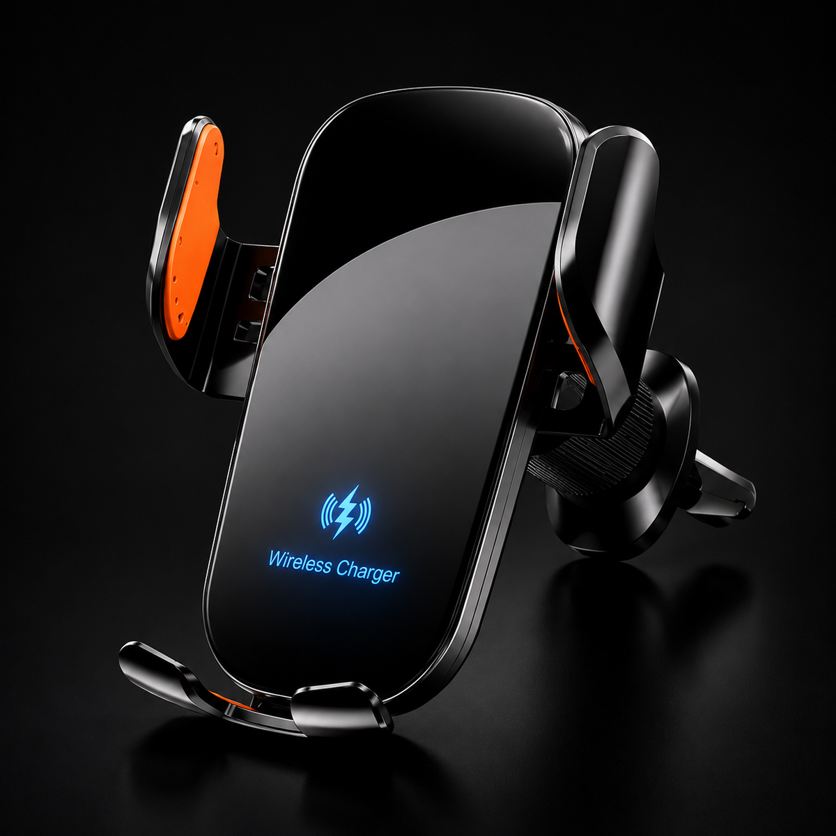 Wireless Car Charger Phone Holder with Manual Clamp