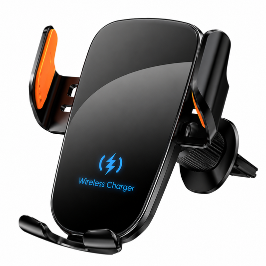 Wireless Car Charger Phone Holder with Manual Clamp