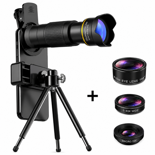 32X HD Telephoto Monocular Phone Lens with Tripod