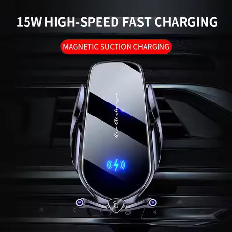 Wireless Car Charger Phone Holder with Manual Clamp