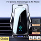 Wireless Car Charger Phone Holder with Manual Clamp